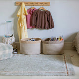 Kilo Hand Braided Thick Cord Contrast Border Basket