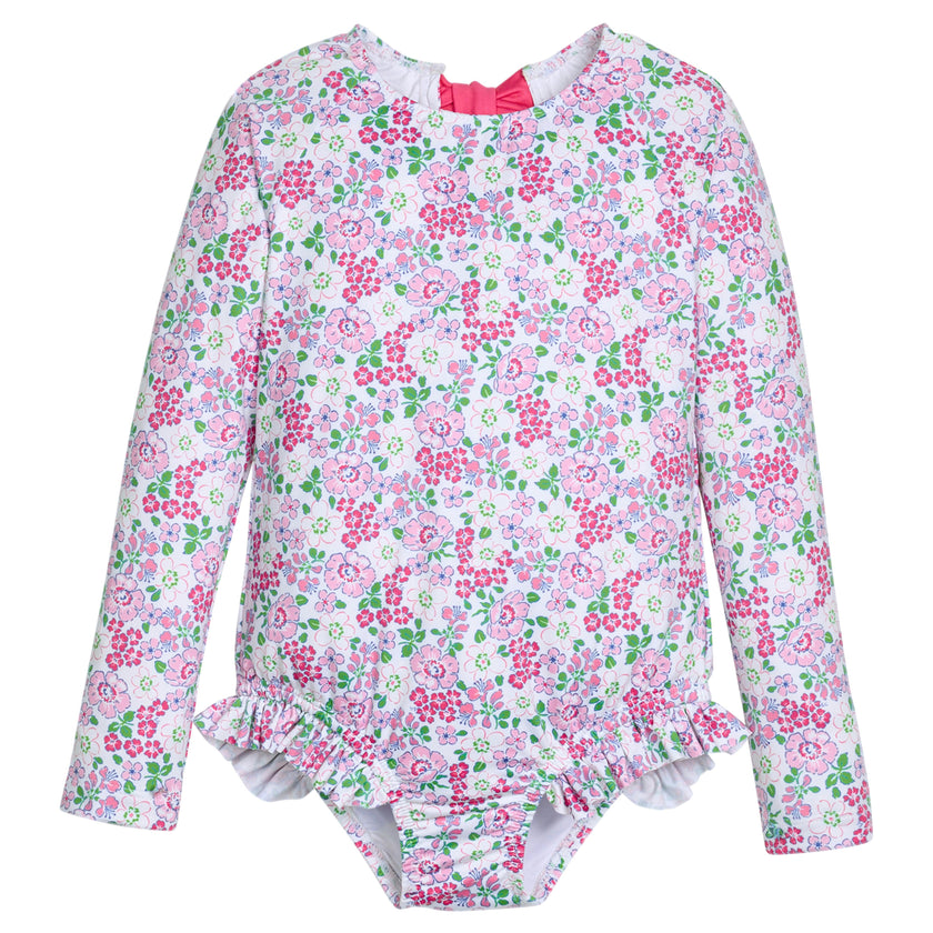 Rashguard Swimsuit - Pink Bloomsbury Blossoms