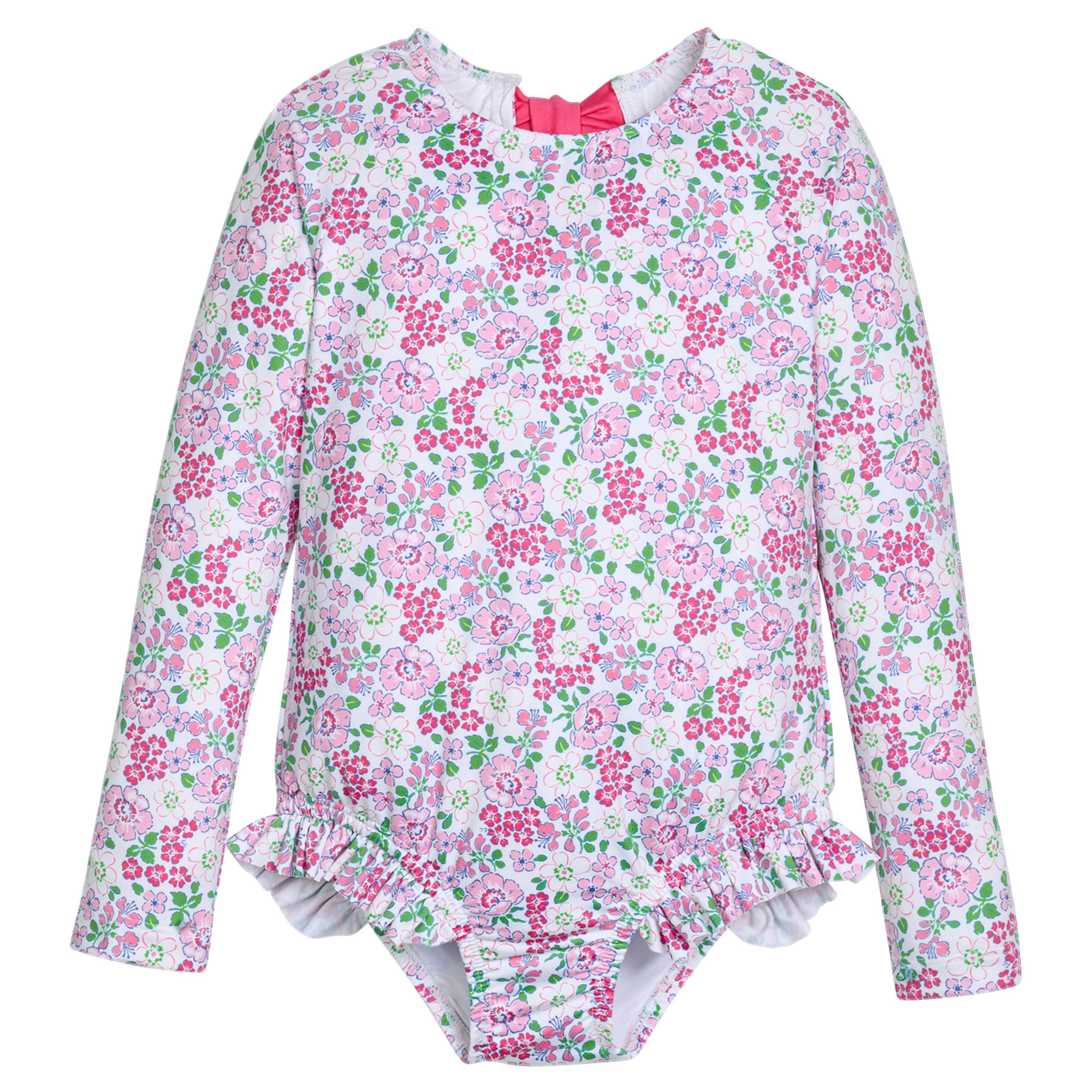 Rashguard Swimsuit - Pink Bloomsbury Blossoms