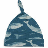 Blue Bamboo Knotted Beanie Hat