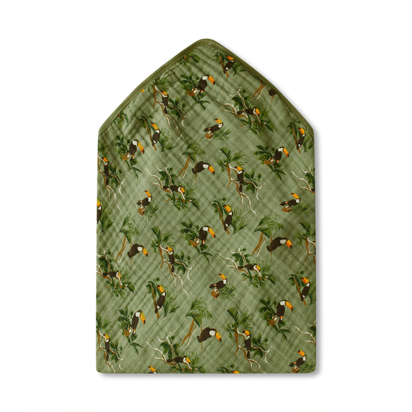 Organic Hooded Swaddle Blanket