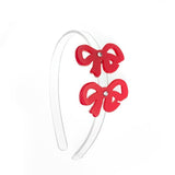 Bows Fancy Double Red Headband