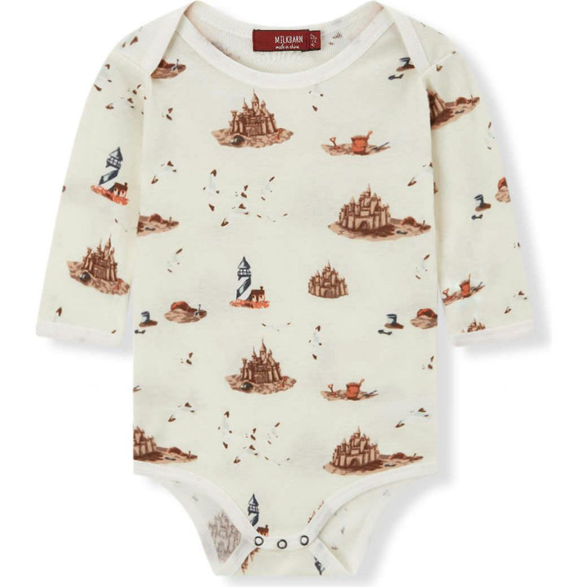 Sandcastle Organic Cotton Long Sleeve One Piece
