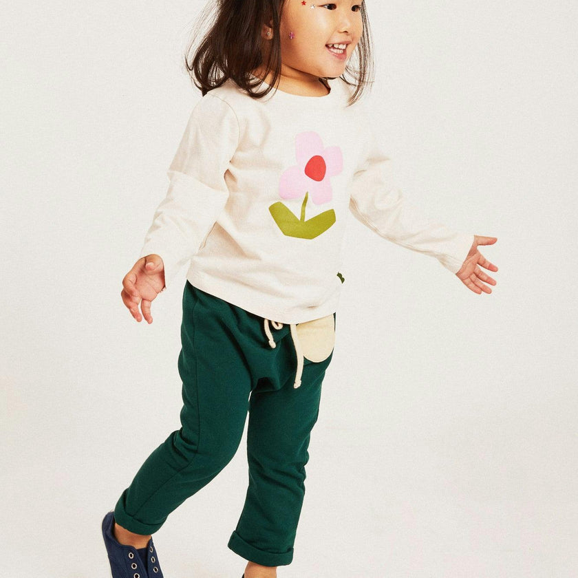 Recycled Cotton Flower Baby T-Shirt