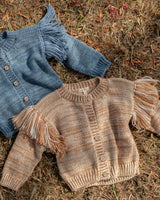 Fringed Cardigan in Prairie Sand