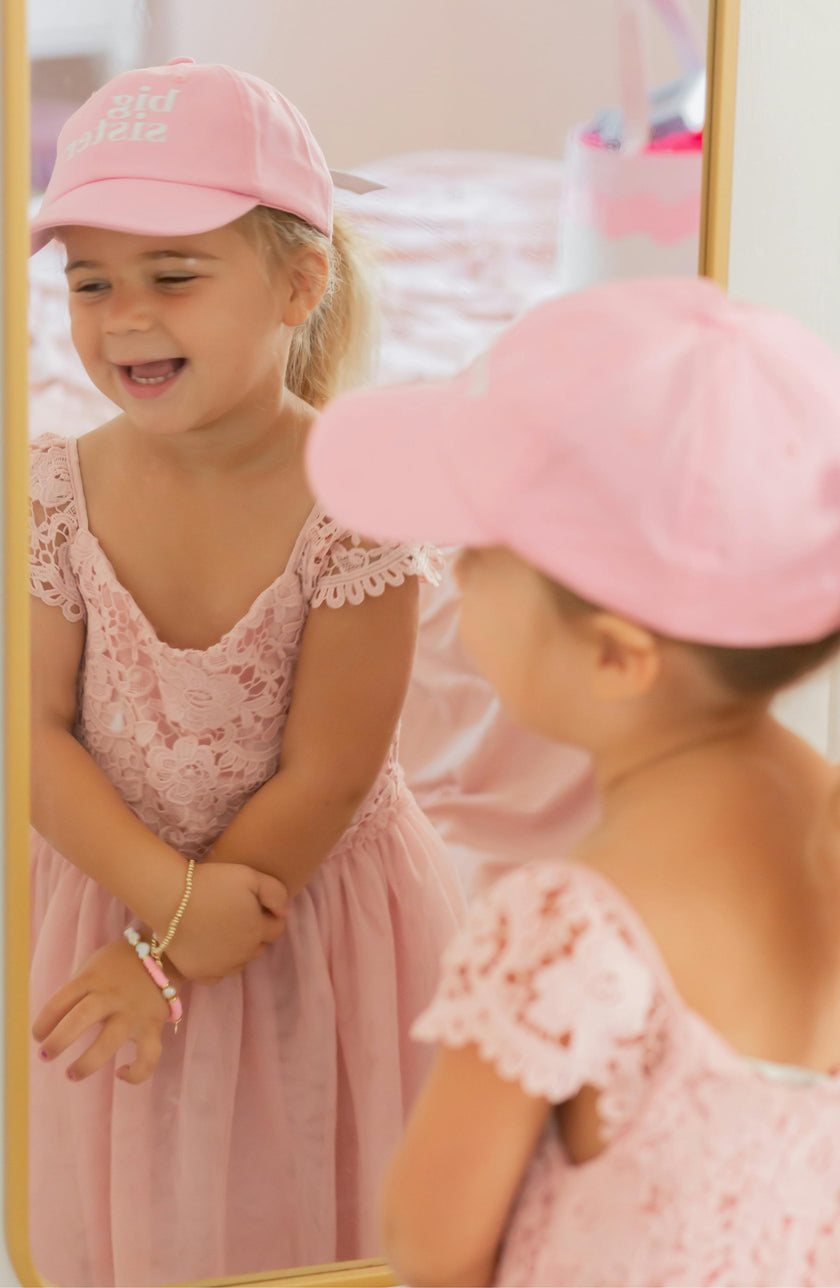 Big Sister Bow Baseball Hat