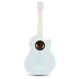 Rock Star Karaoke-Guitar Speaker & Microphone Combo - White