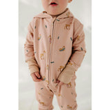 Baby Girl Terry Zip Romper