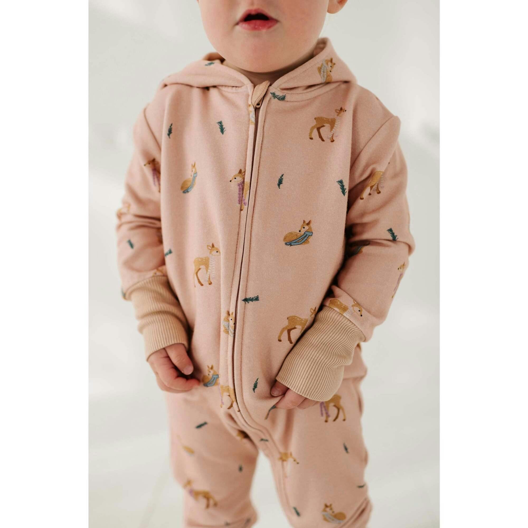 Baby Girl Terry Zip Romper