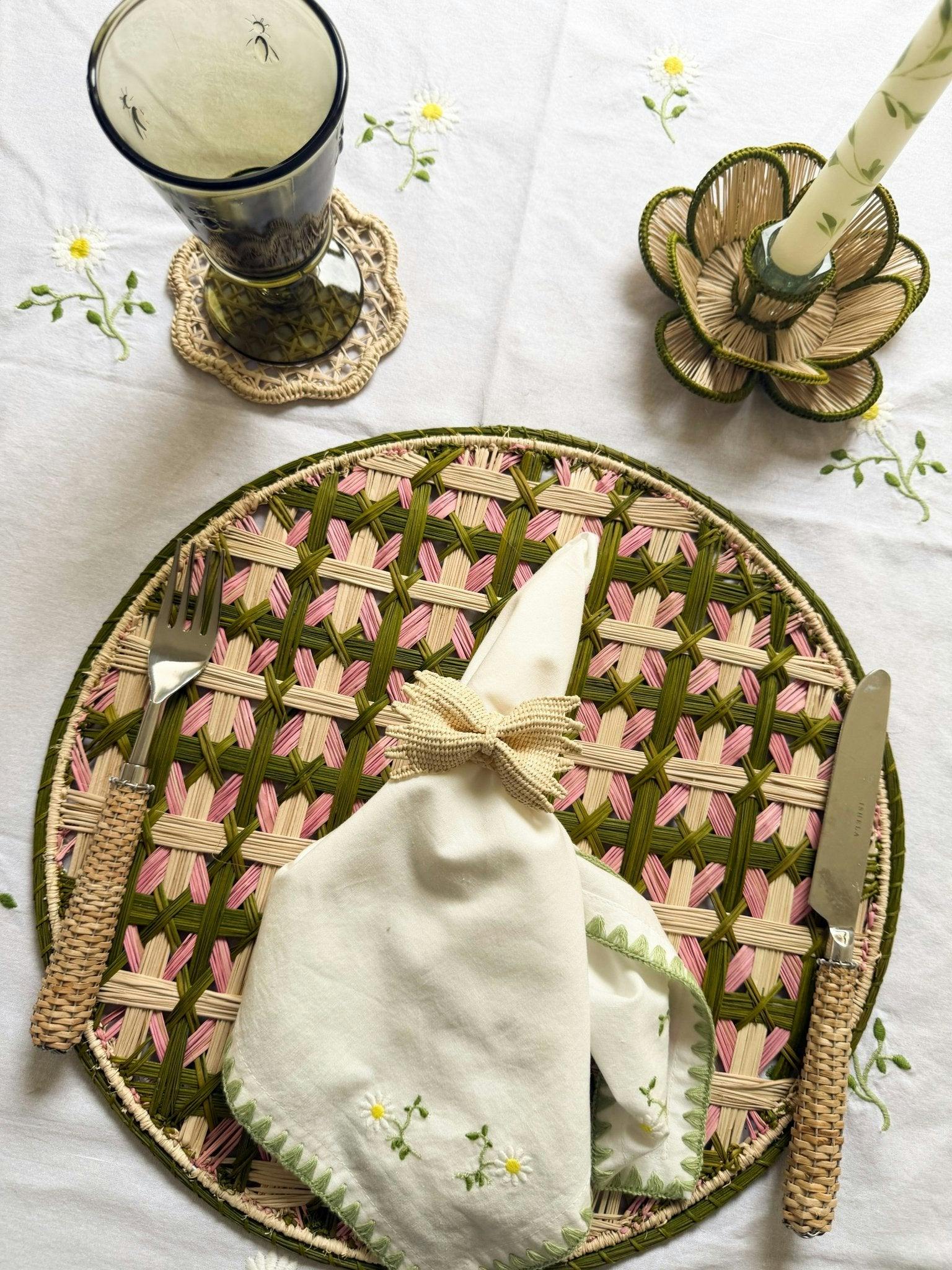 Iraca Flora Coasters - Set of 4 Coasters