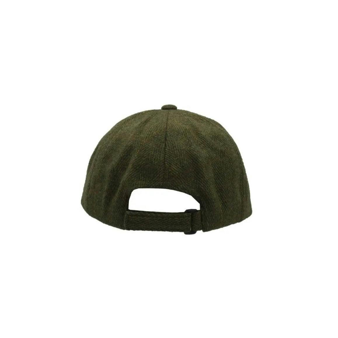Hampton Tweed Baseball Cap - Olive