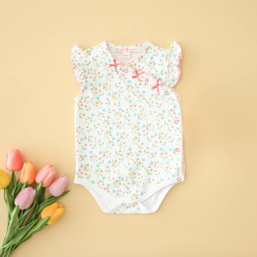 Pink Arabella Onesie with Bows