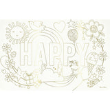 Happy Icons Coloring Placemats