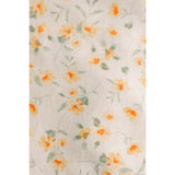 Timeless Floral Ruffle Zipper Pouch | Lemon Blossoms