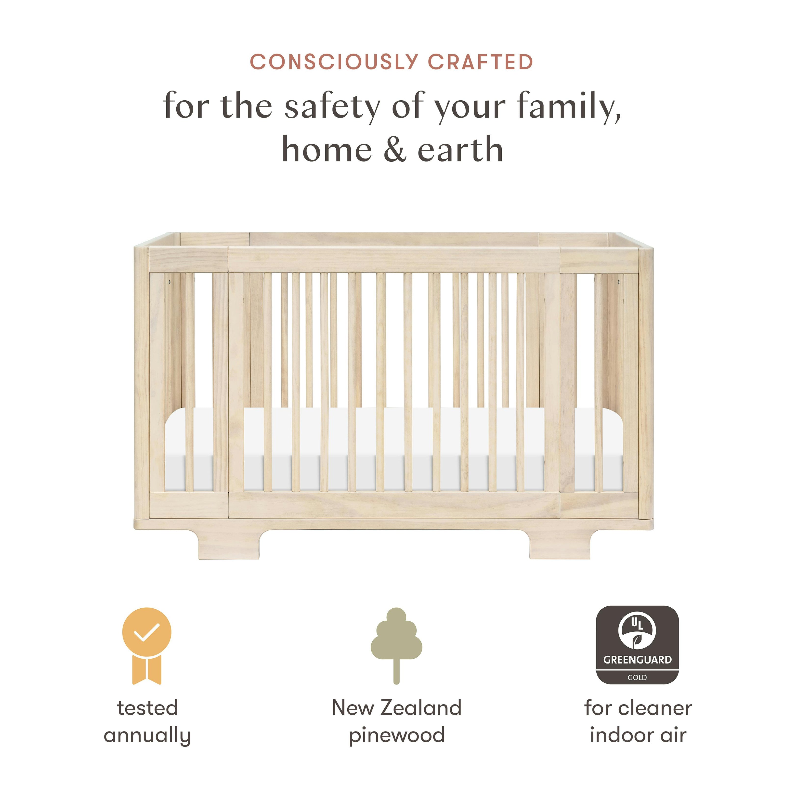 Yuzu 8-In-1 Convertible Crib With All-Stages Conversion Kits