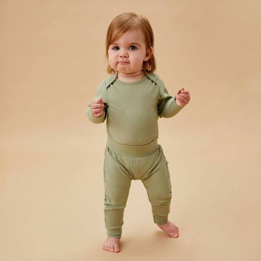 Ribbed Comfy Jogger - Sage