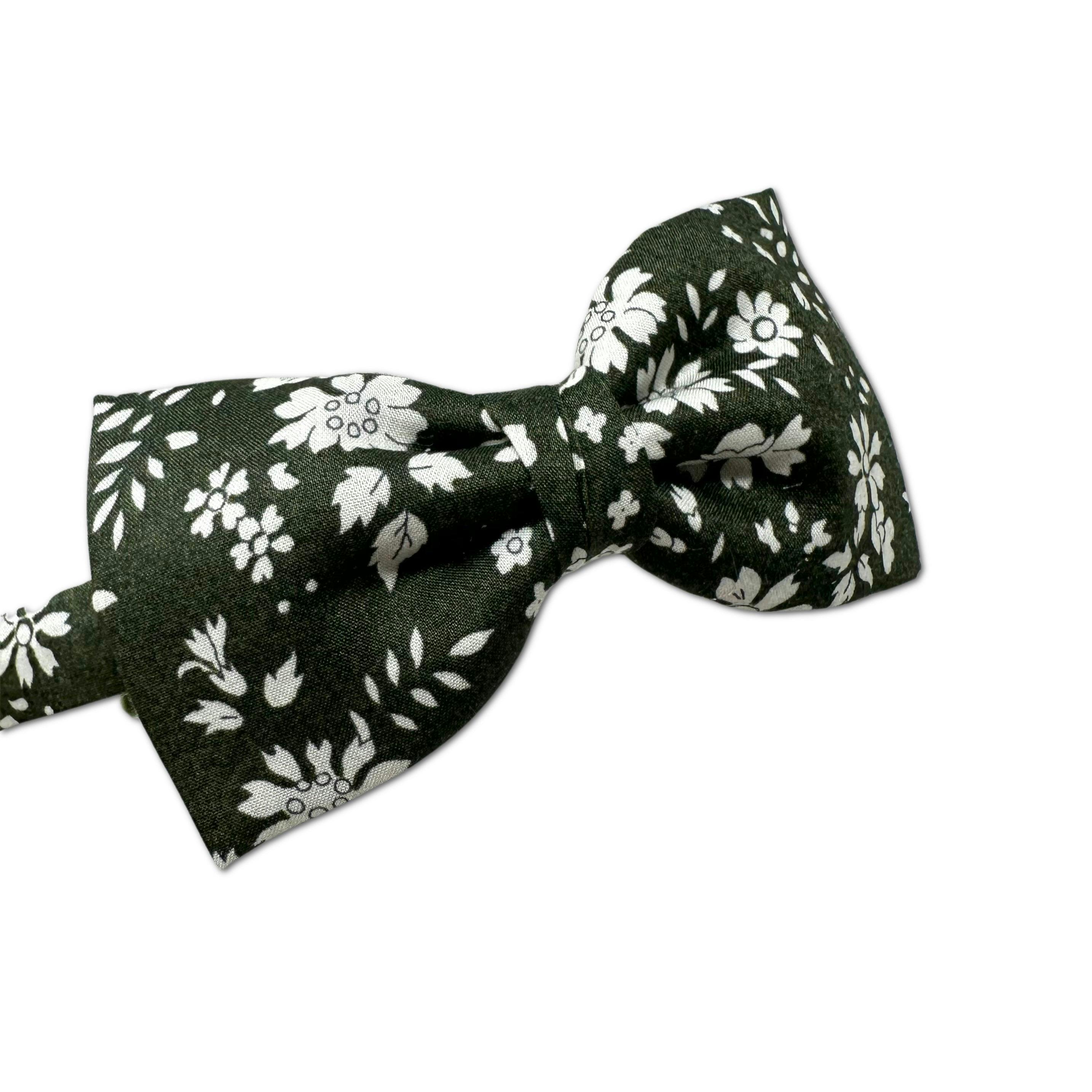 Liberty of London Bow Headband, Olive Floral