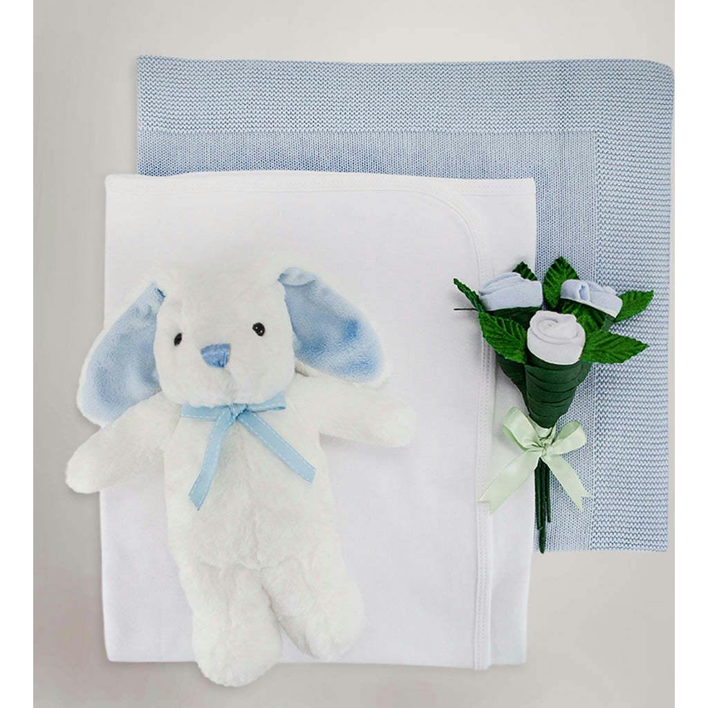 Personalized Little Blue Bunny's Blanket Cake