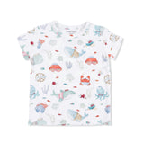 Sailor Sea Creatures - Crew Neck Tee with Casual Short