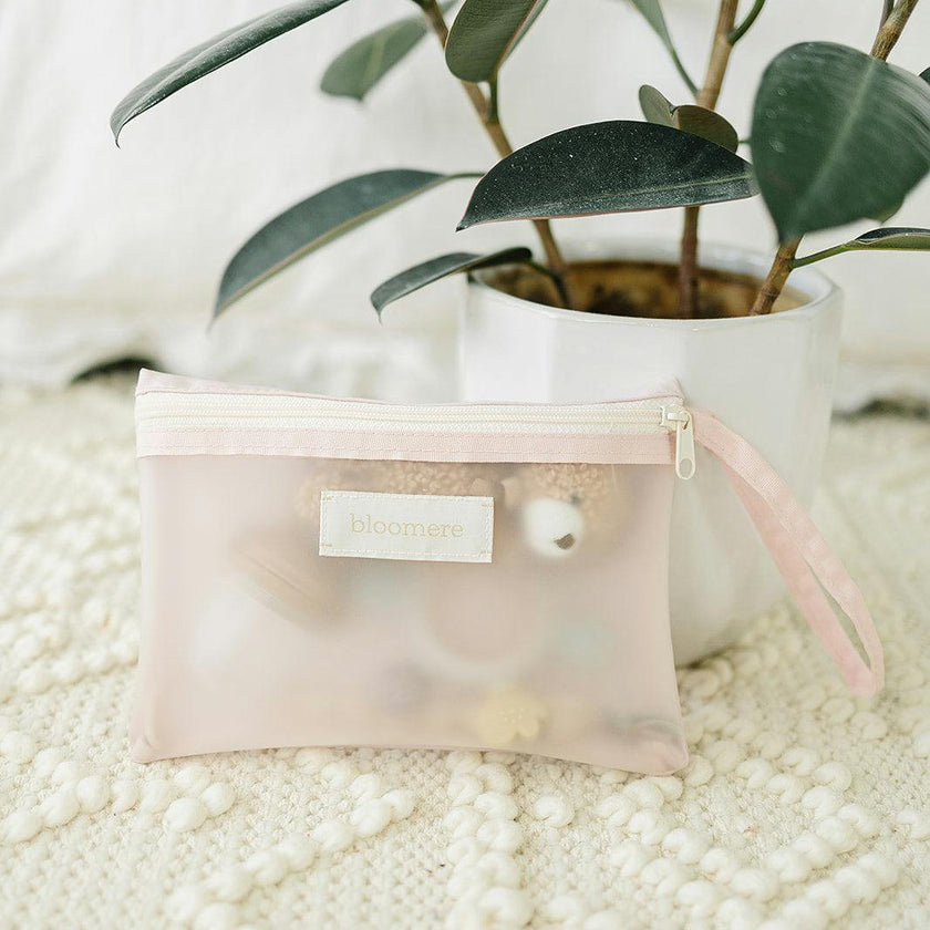 Small Pouch (Link Pink and Navy)