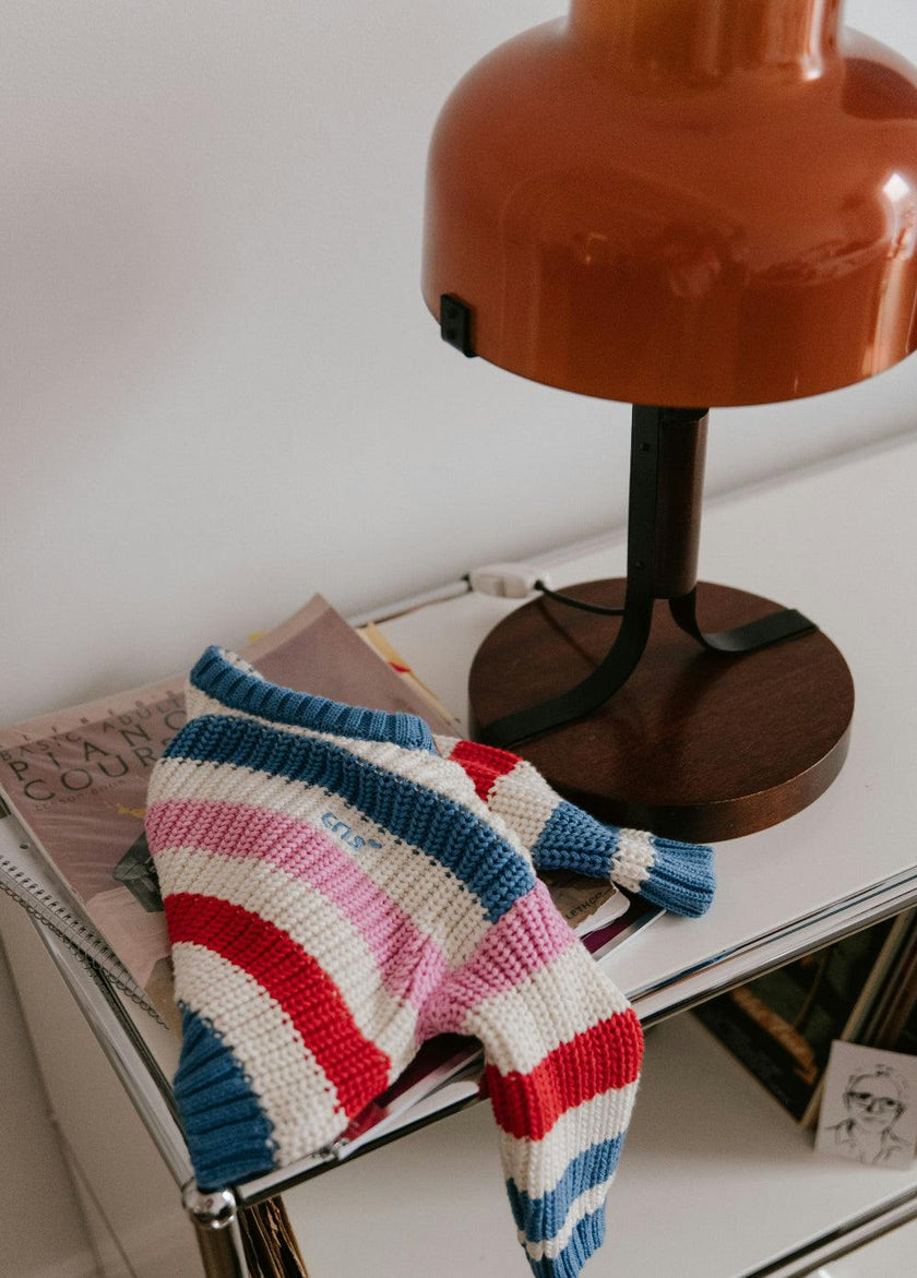 Celosia Baby Jumper Iris Whisper Stripes