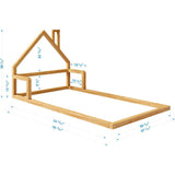 Casita House Twin Floor Bed