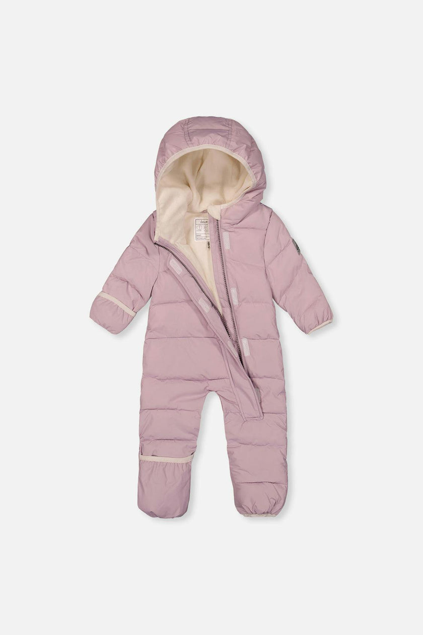 Baby Cloud One Piece Snowsuit Adapted For Car Seats Lavender
