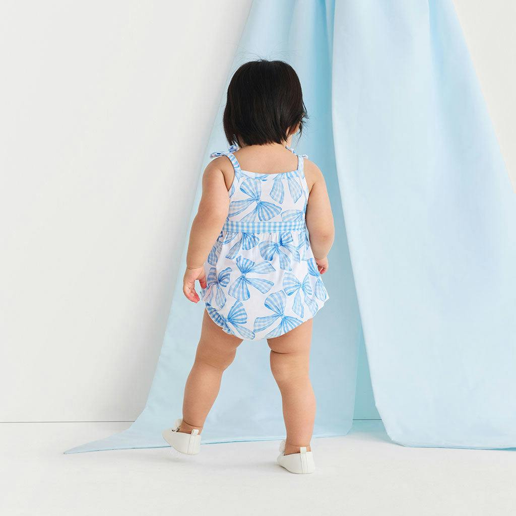 Edda Sleeveless Bow Bubble Romper