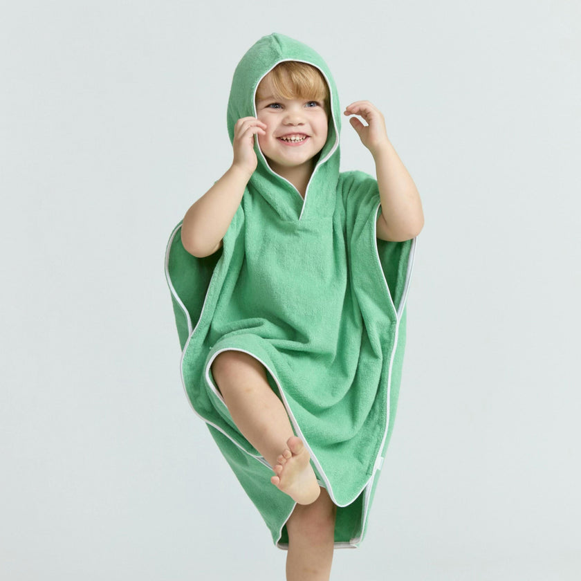 unisex gustavia green hooded towel coverup