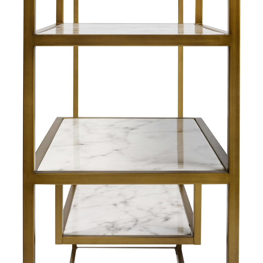 Marmo Modern Marble-Look 5-Tier Display Shelf