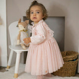 Pink Ruffle Ceremony Dress