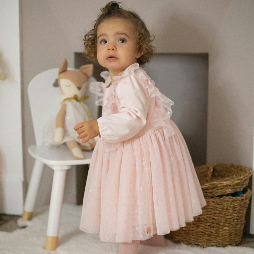 Pink Ruffle Ceremony Dress