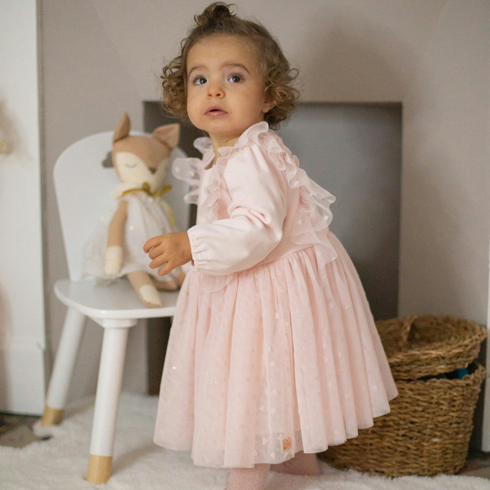 Pink Ruffle Ceremony Dress