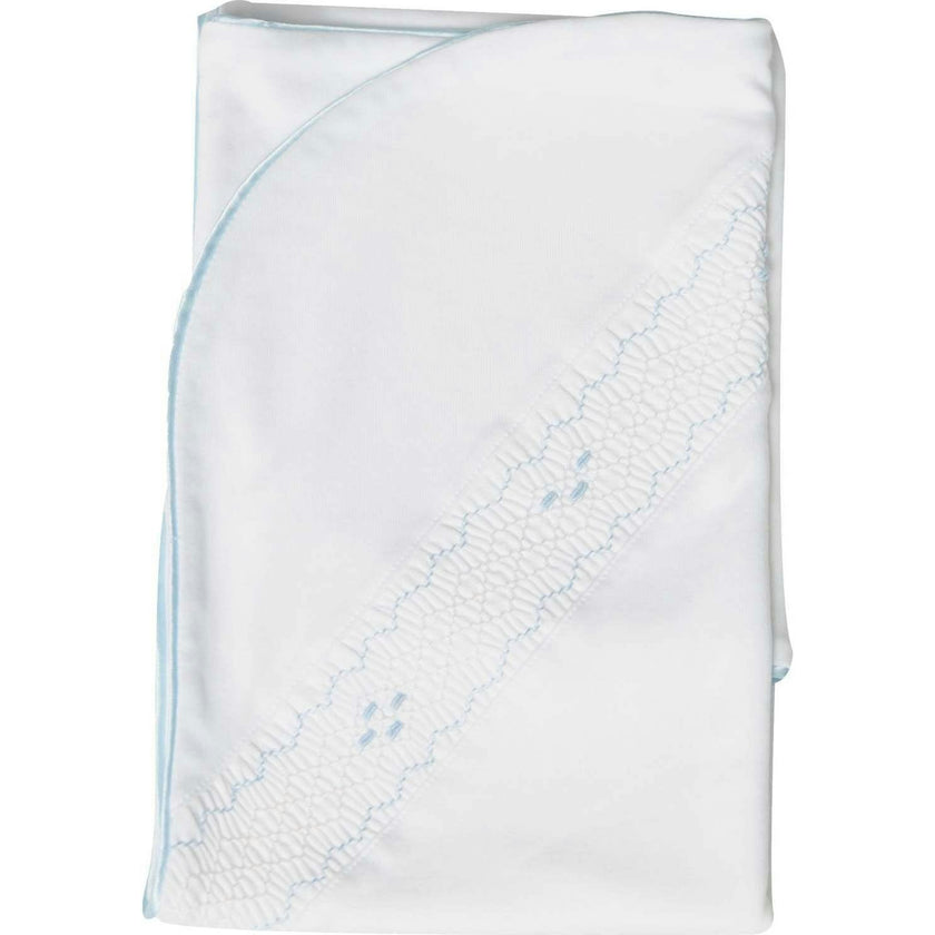 Nella Smocked Boy Blanket Blue Smocked