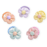 Plush Flower Hair Tie Set