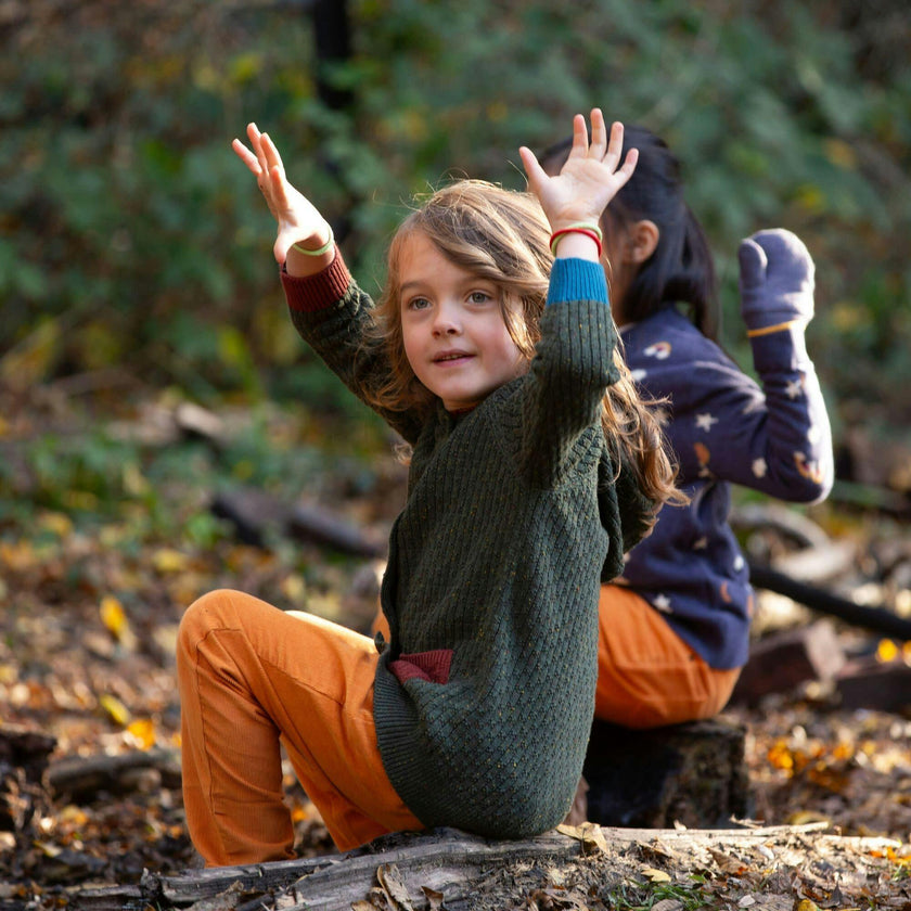 From One To Another Snug Knit Hooded Button-Up Cardigan, Green
