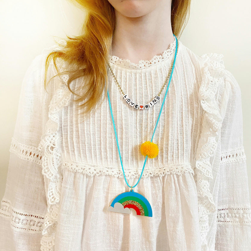 RAINBOWS ARE AWESOME NECKLACE