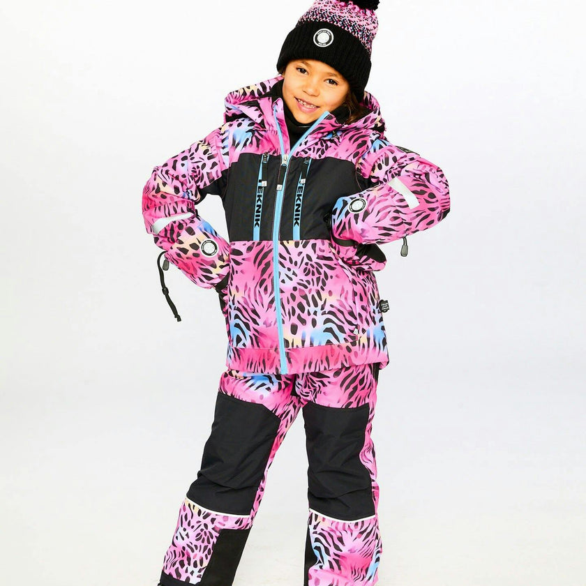 Two-Piece Teknik Snowsuit Multicolor Leopard and