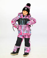 Two-Piece Teknik Snowsuit Multicolor Leopard and