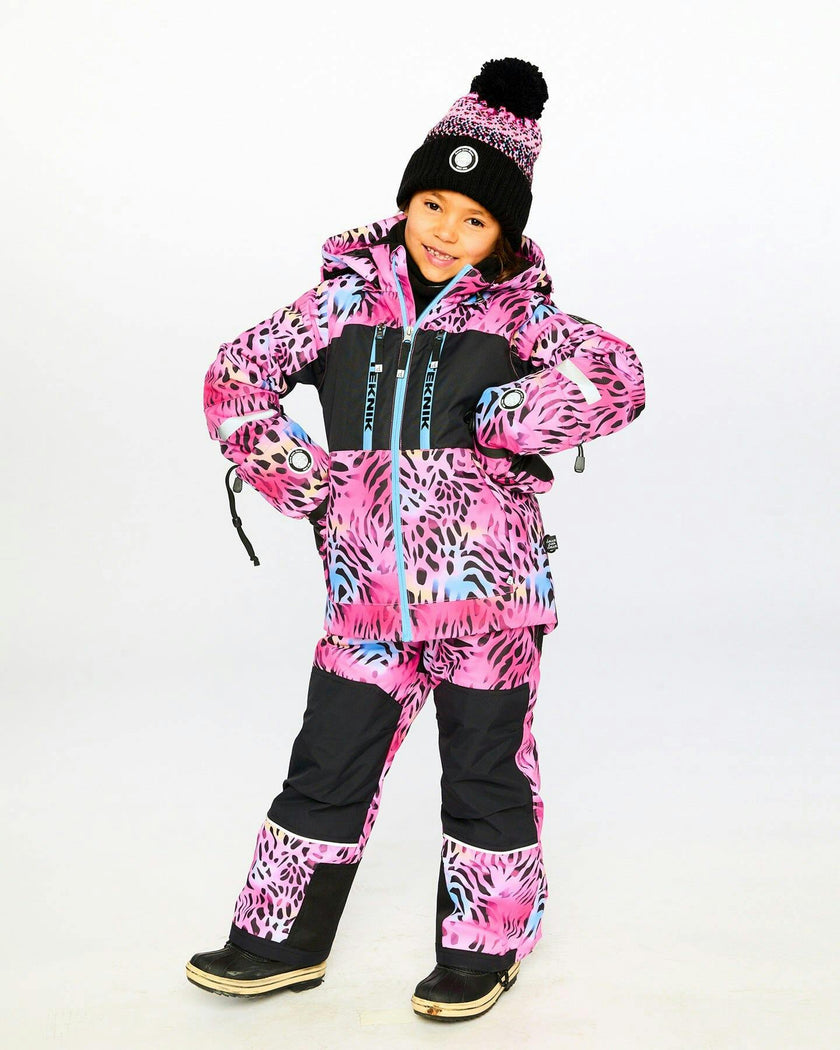 Two-Piece Teknik Snowsuit Multicolor Leopard and
