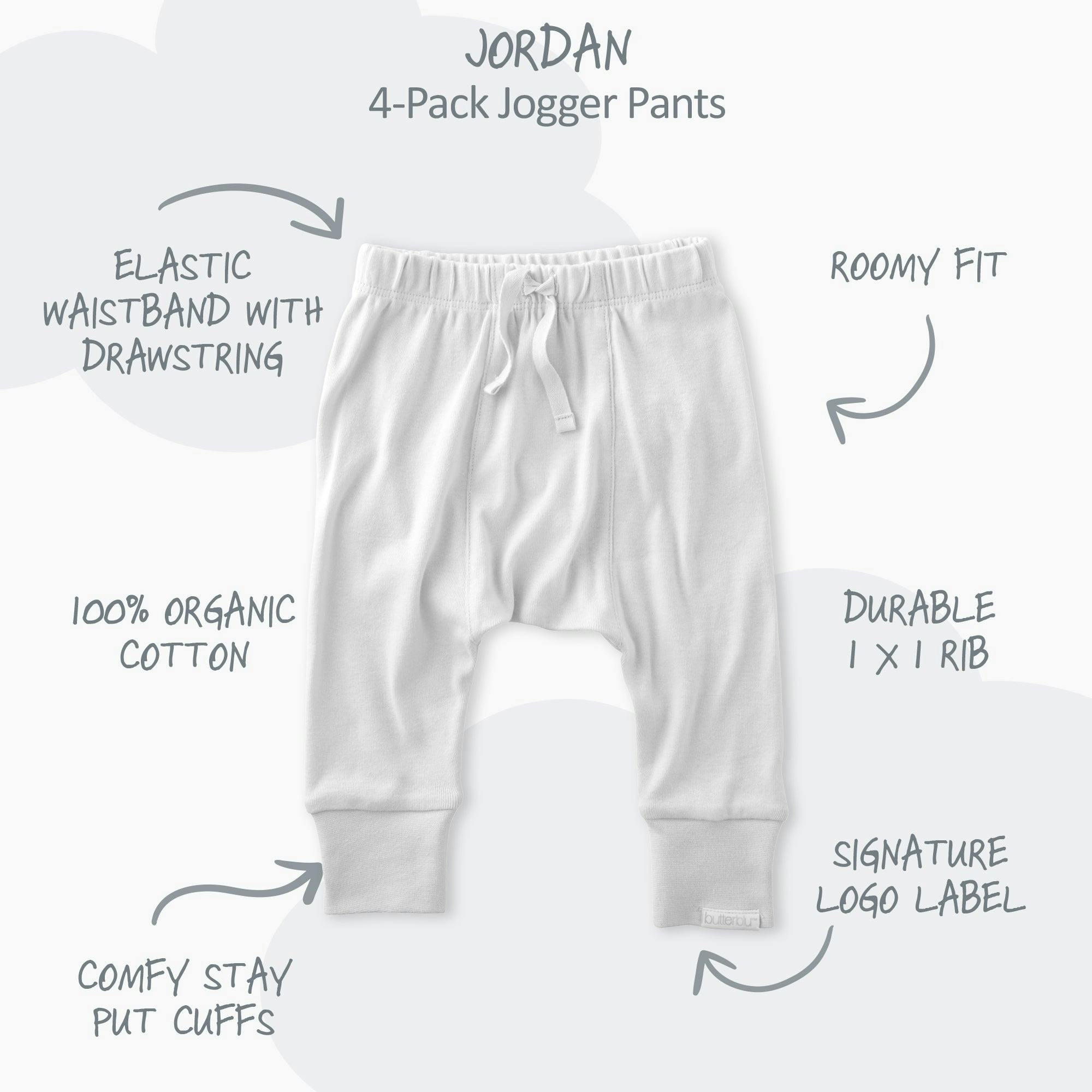 JORDAN 4-Pack Jogger Baby & Toddler Pants