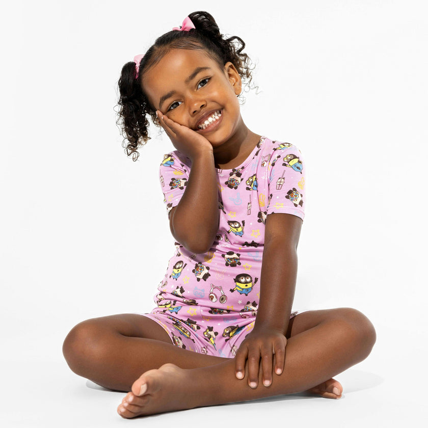 Despicable Me 4: Minions Always Popping Bamboo Kids Pajama Short Set
