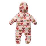 Baby Girls Ruffle Snowsuit - Multi Harvest Hearts