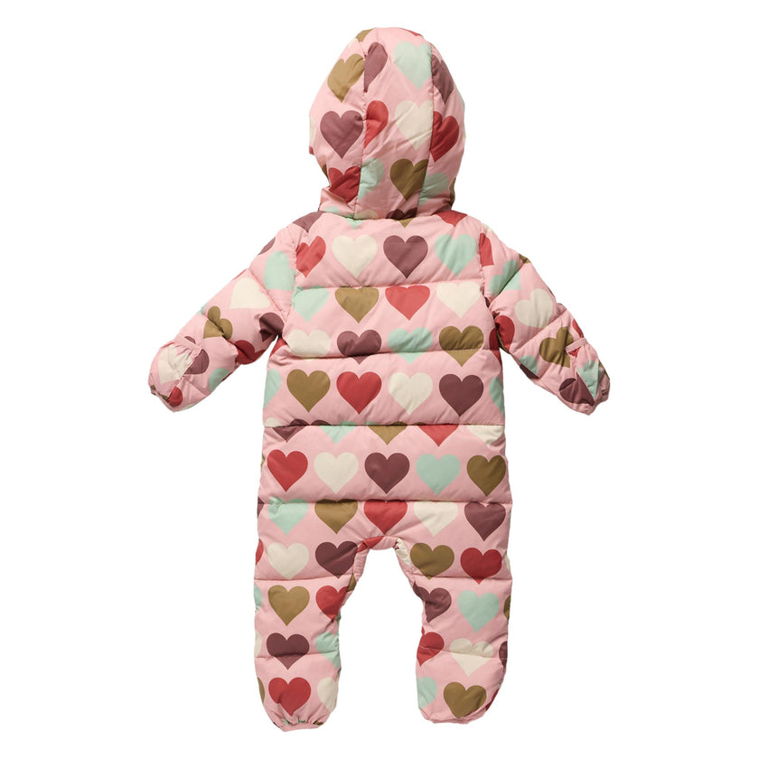 Baby Girls Ruffle Snowsuit - Multi Harvest Hearts