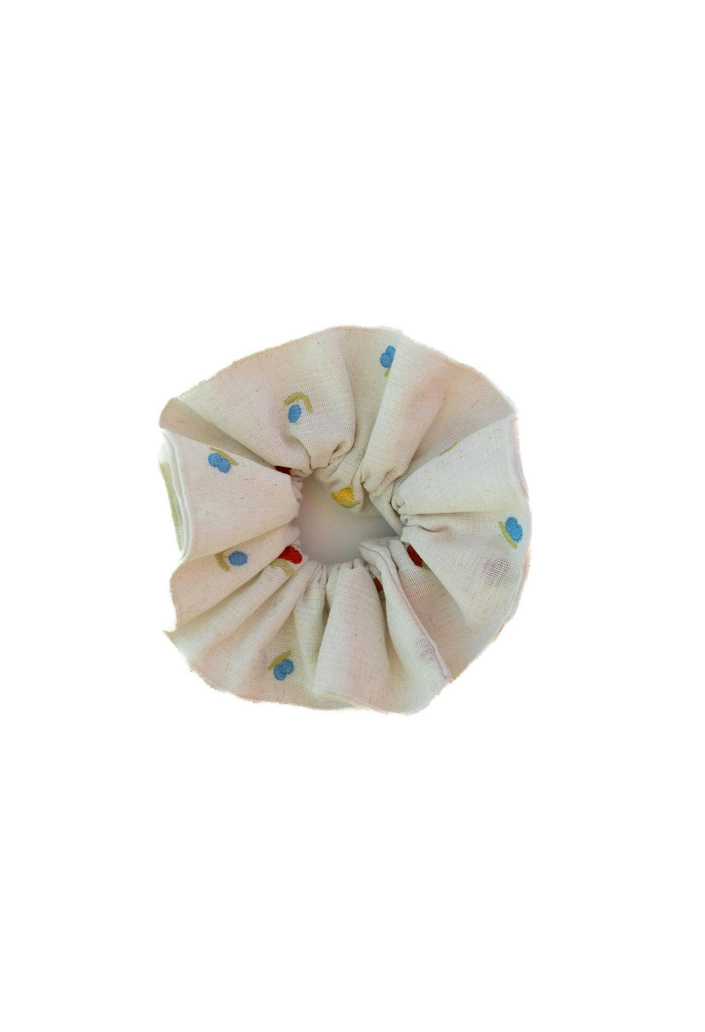 CREAM FARMERS MARKET CORSET SCRUNCHIE
