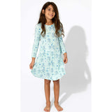 PAW Patrol: Valentine's Blue Bamboo Girls' Long Sleeve Dress