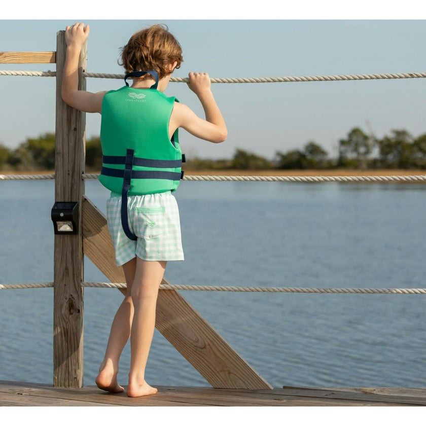 Tatum Trunks in Harbour Breeze Gingham