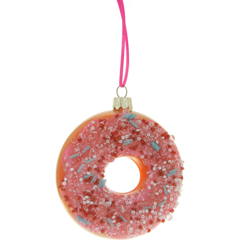 Large Frosted Sprinkle Donut Ornament