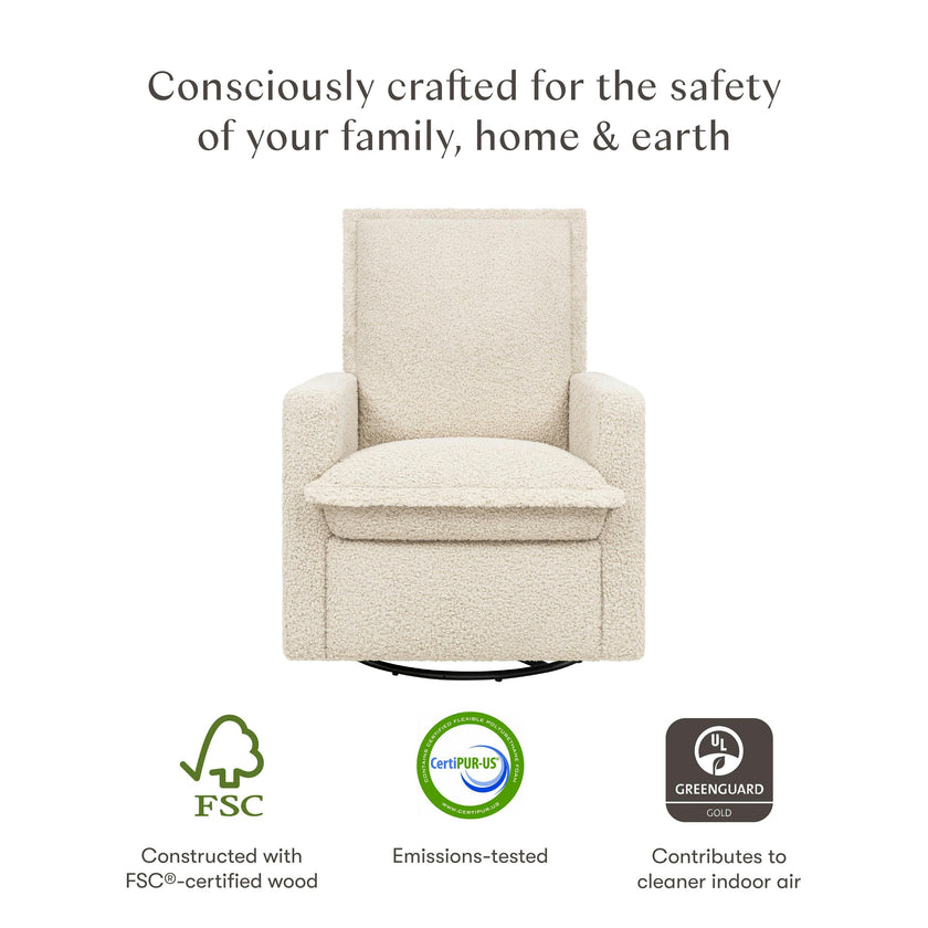 Babyletto Cali Flange Recliner and Swivel Glider