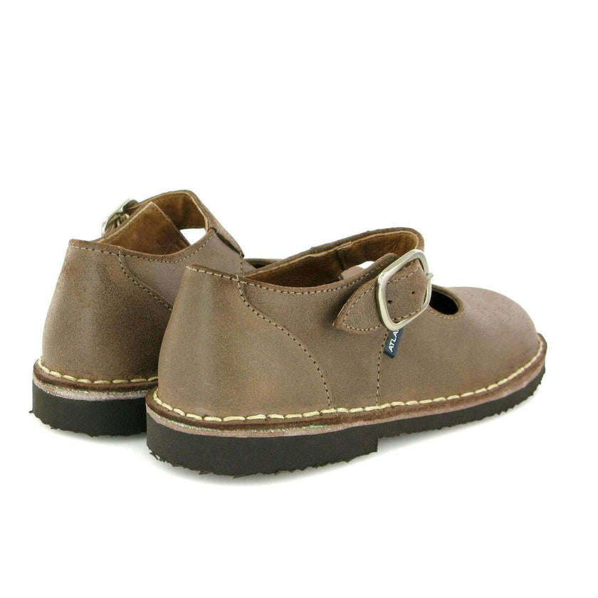 Leather Mary Jane Shoe, Brown